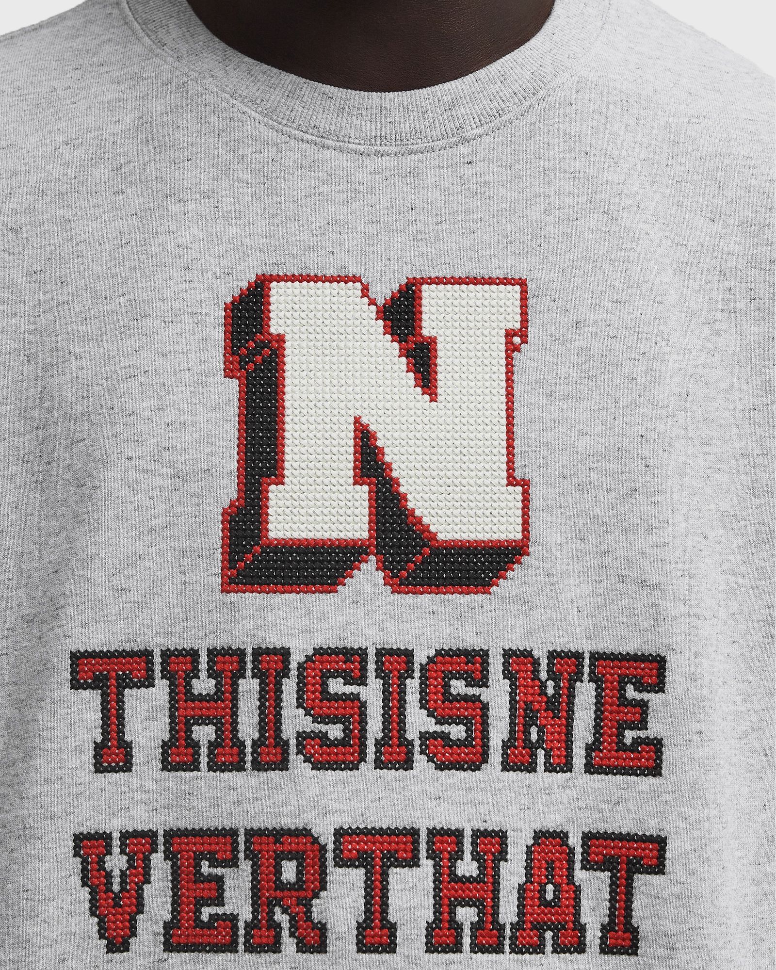 Cross Stitched Crewneck