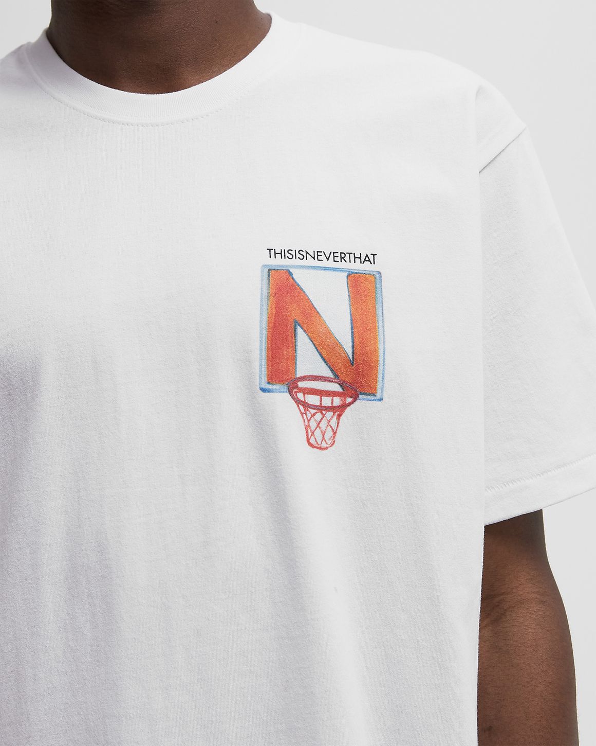 ★thisisneverthat★N Basketball Hoop Tee★大人気★ thisisneverthat N Basketball Hoop Tee White | BSTN Store
