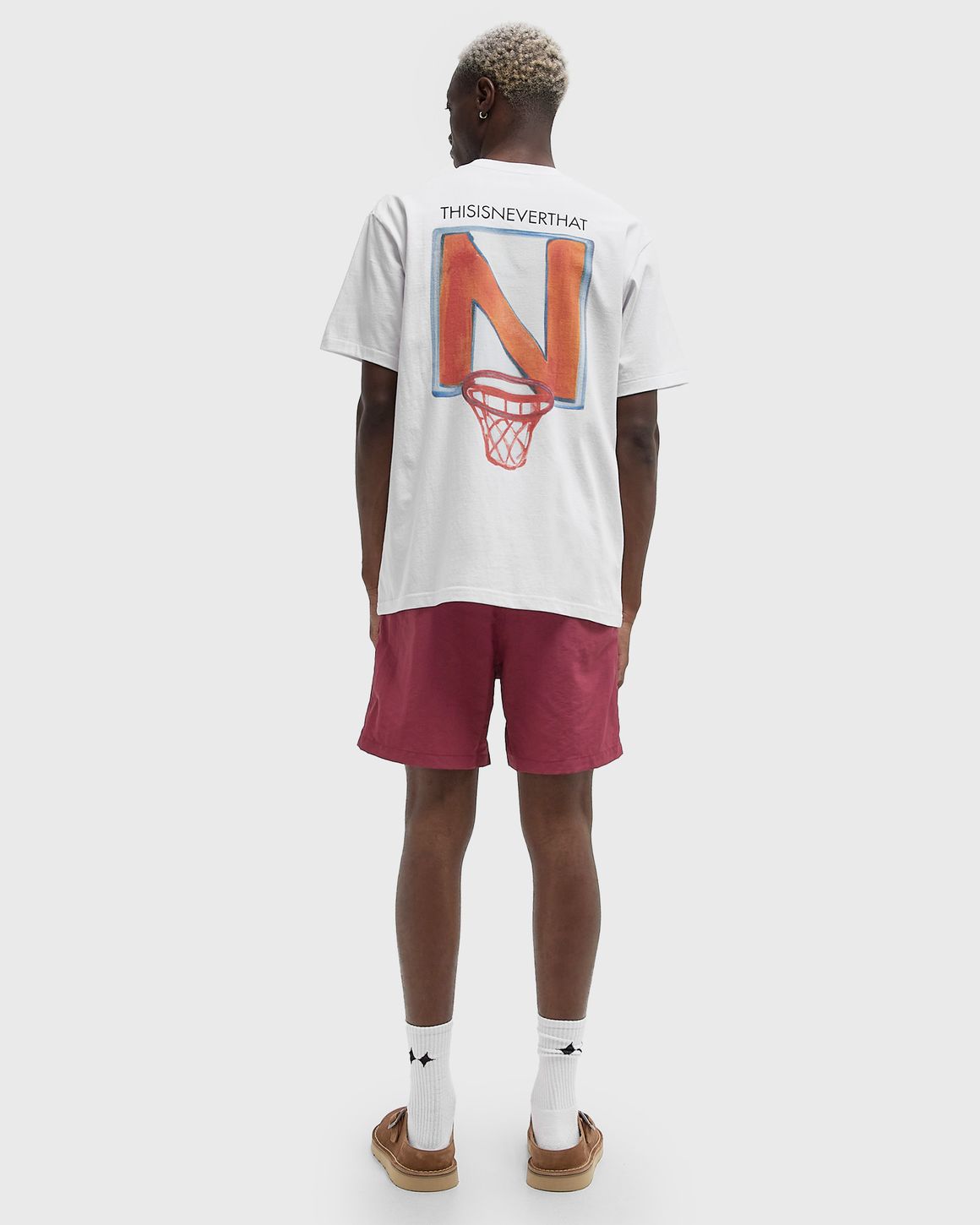 ★thisisneverthat★N Basketball Hoop Tee★大人気★ thisisneverthat N Basketball Hoop Tee White | BSTN Store