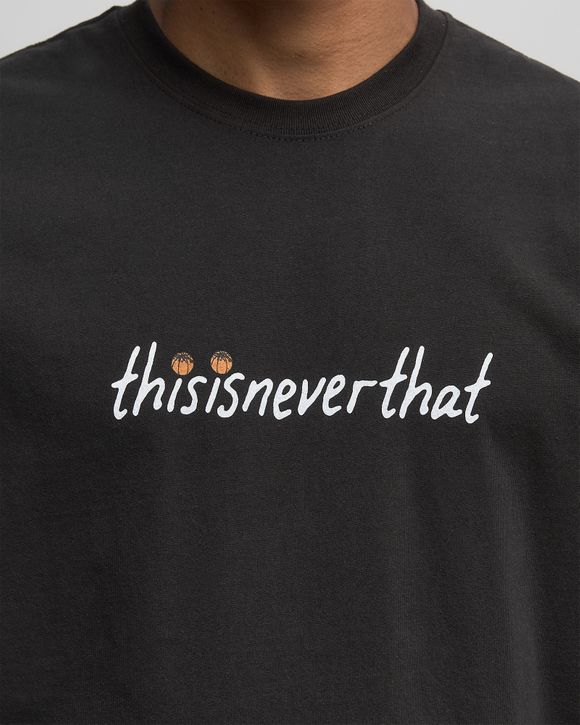 ★thisisneverthat★ Highway Tee Off Black TN251TTSST02OBK thisisneverthat Dunk Hoop Tee Black | BSTN Store