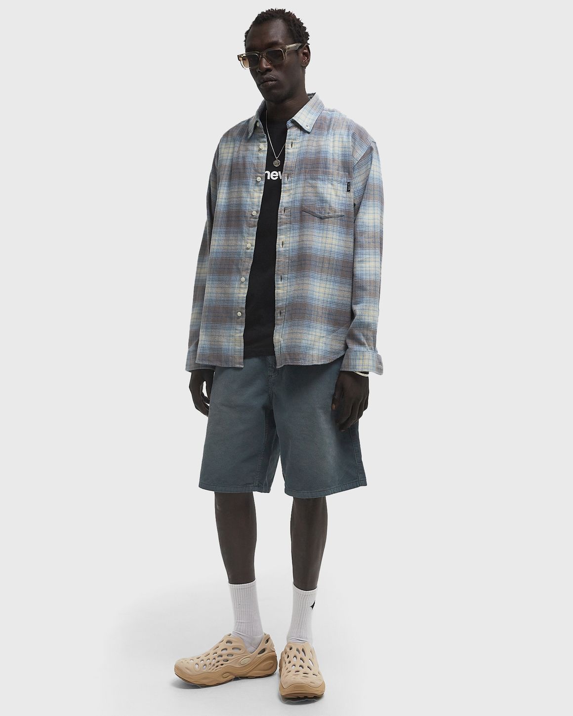 thisisneverthat Flannel Check Shirt Brown | BSTN Store