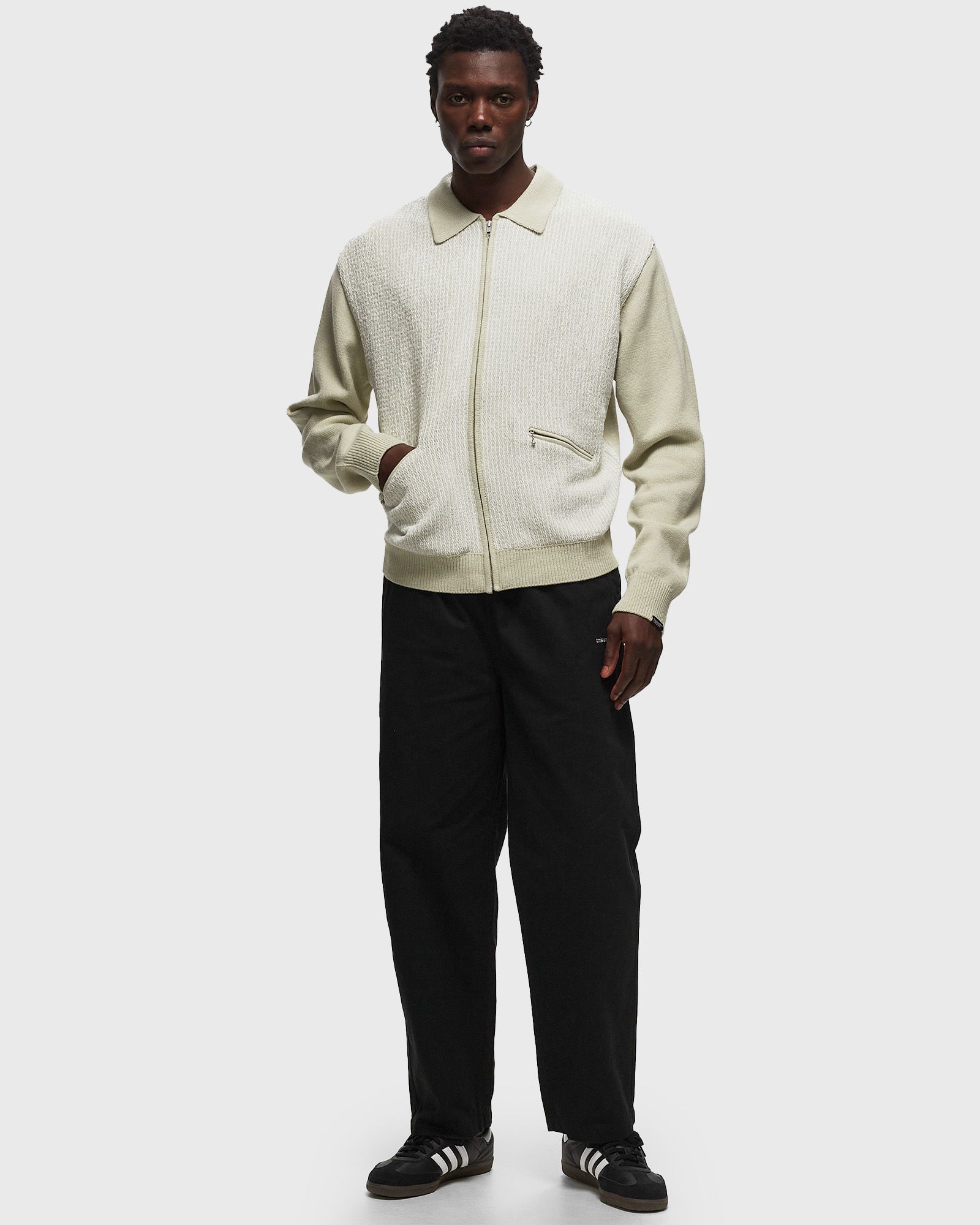 Velvet Knit Zip Polo