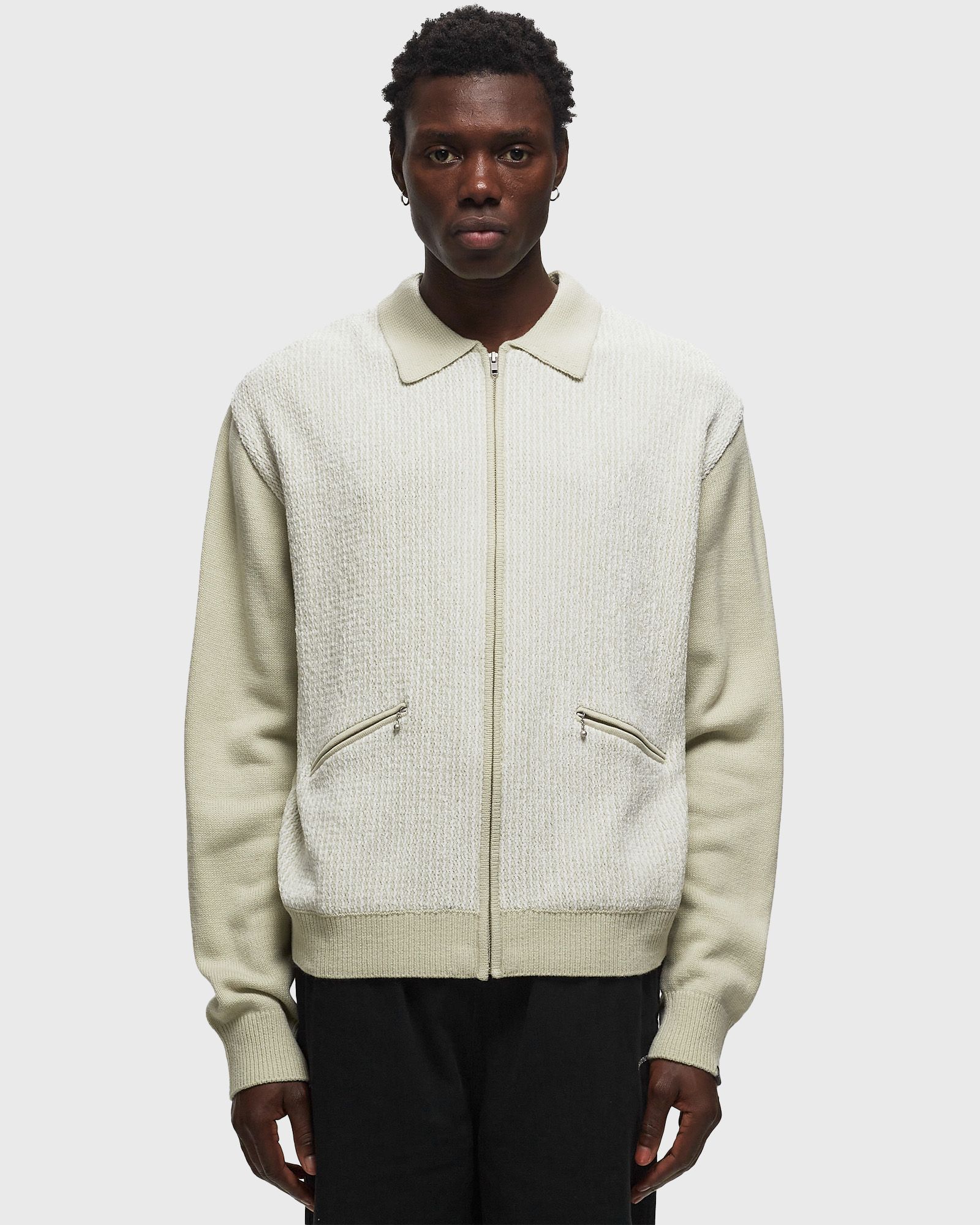 Velvet Knit Zip Polo