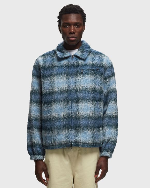 thisisneverthat Brushed Check Jacket Blue BSTN Store