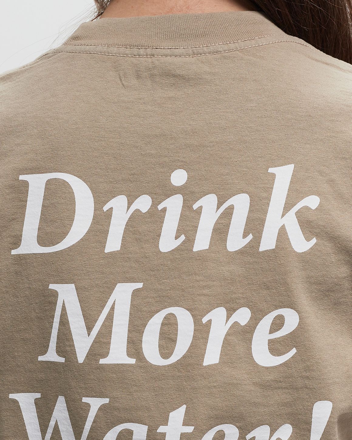 Sporty & Rich Drink More Water T-Shirt Brown | BSTN Store