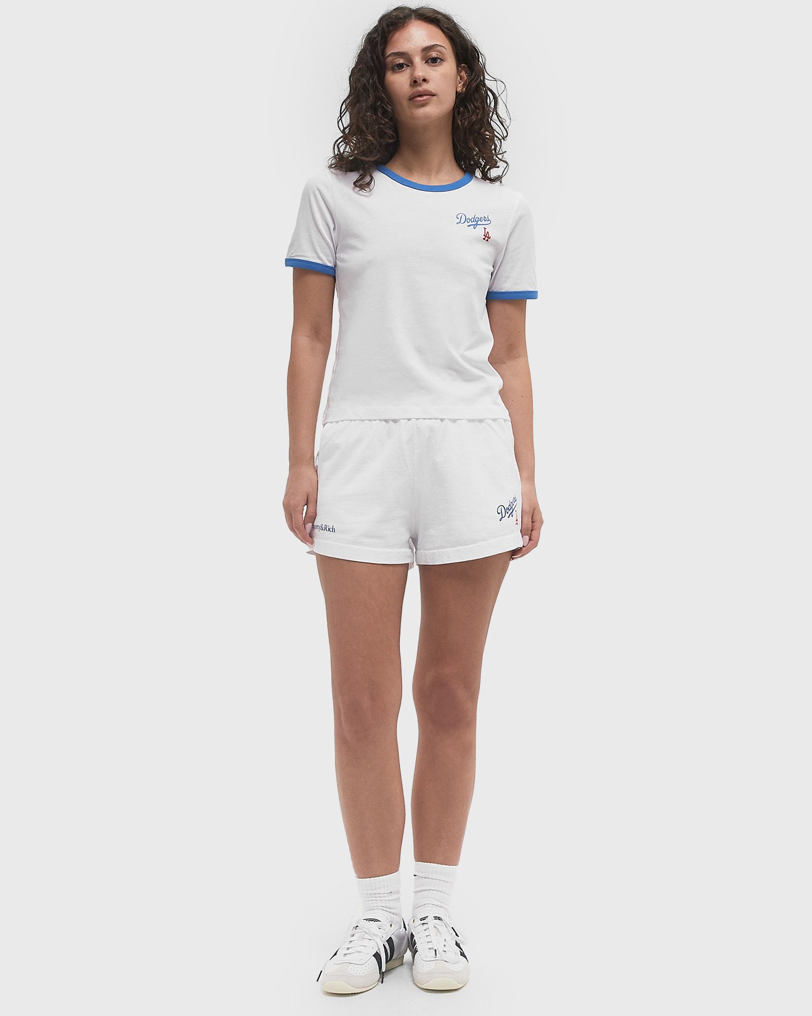 Dodgers Serif Ringer Tee