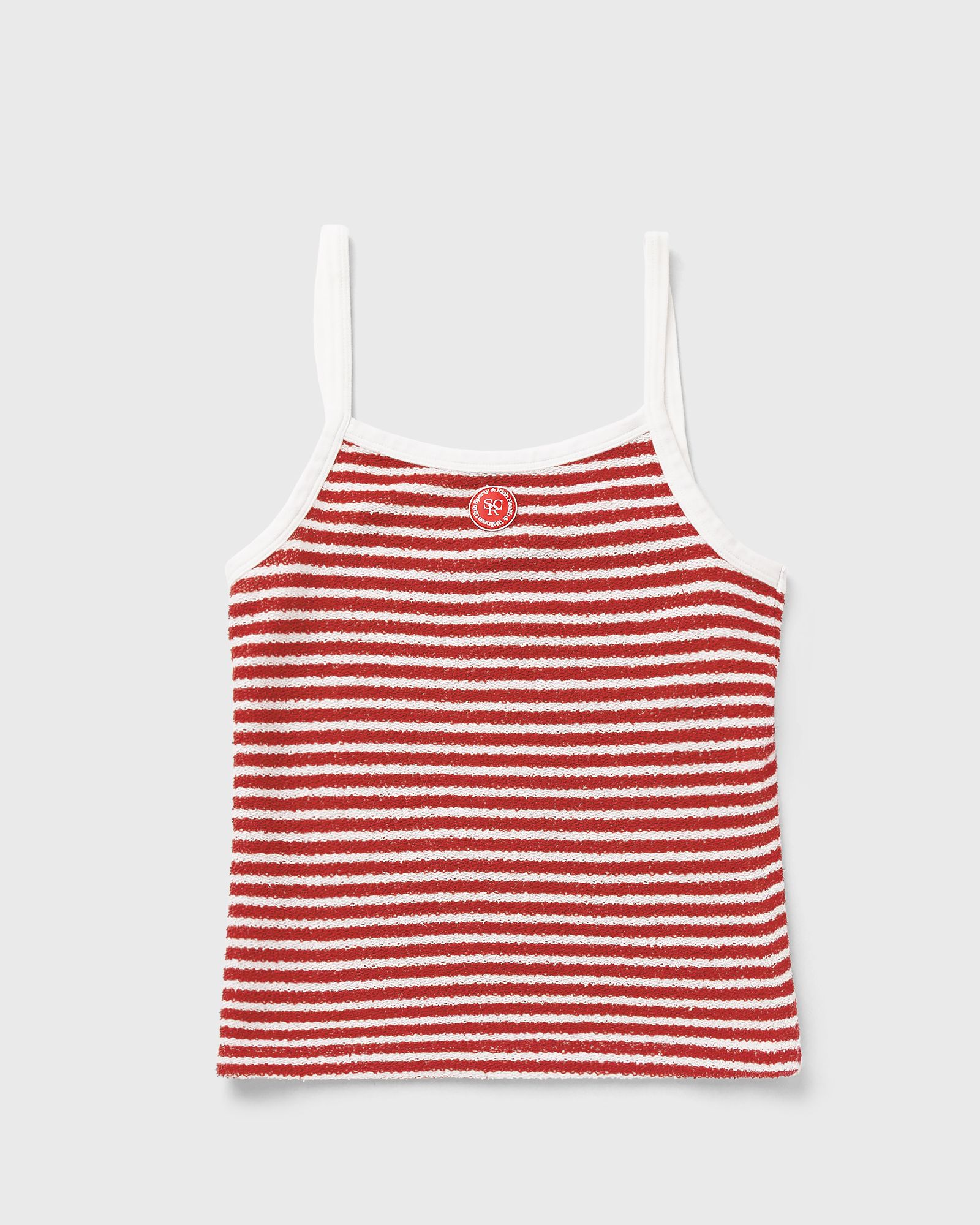 Serif Logo Striped Terry Tank