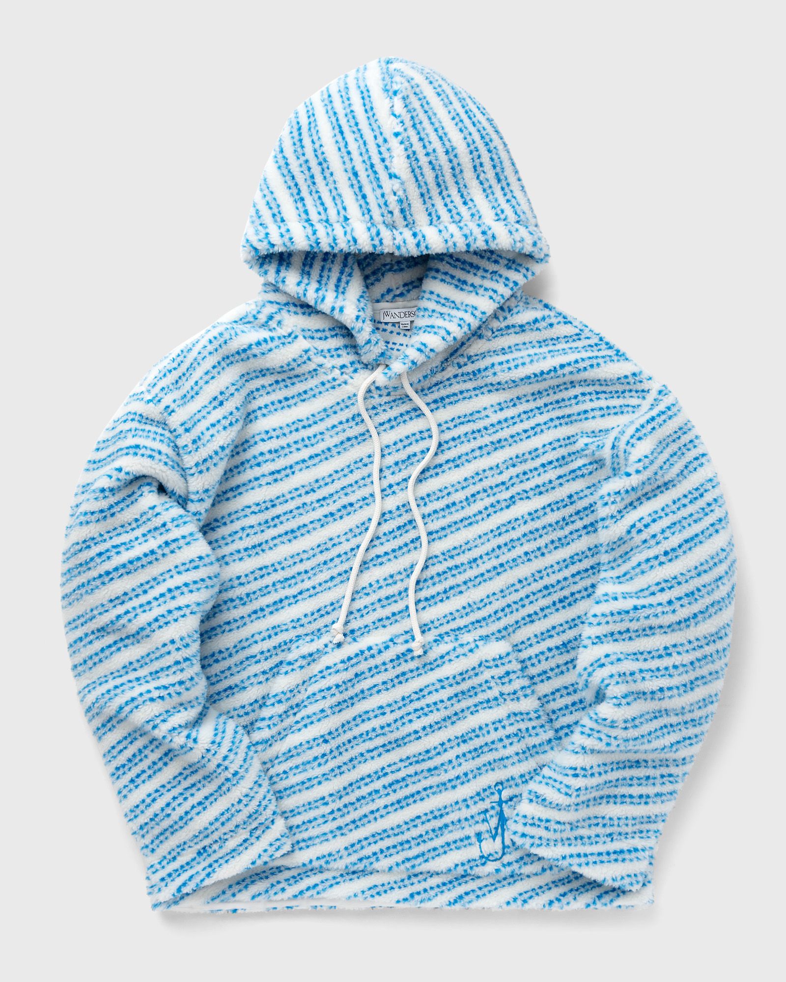 JW Anderson - relaxed fit hoodie men hoodies blue|white in größe:xl