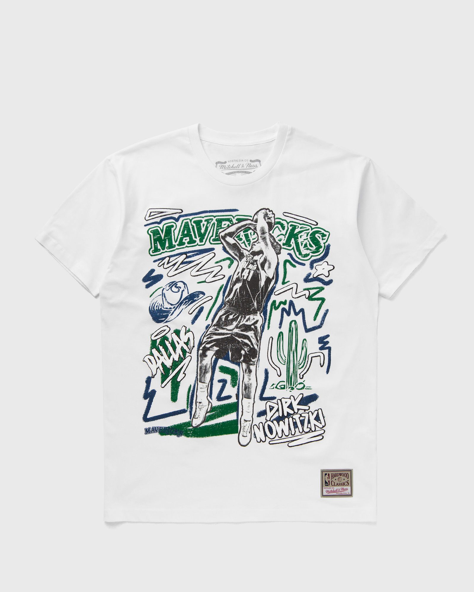 NBA CHALKED UP TEE DALLAS MAVERICKS DIRK NOWITZKI