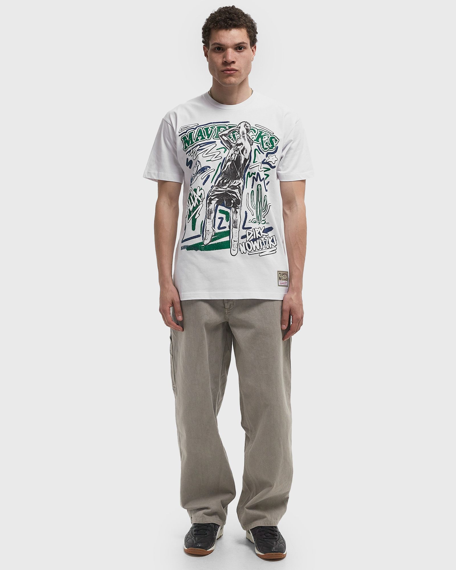 NBA CHALKED UP TEE DALLAS MAVERICKS DIRK NOWITZKI