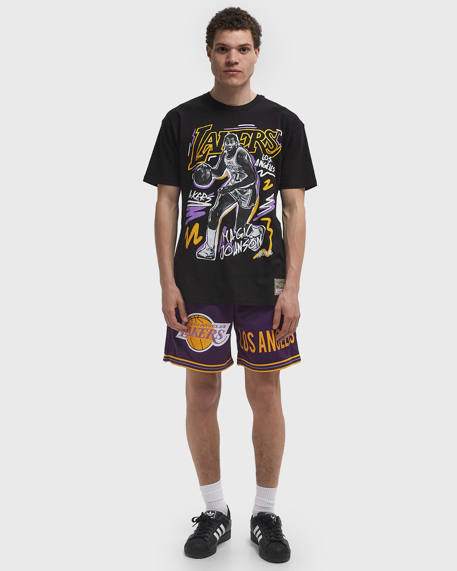 NBA CHALKED UP TEE LOS ANGELES LAKERS MAGIC JOHNSON