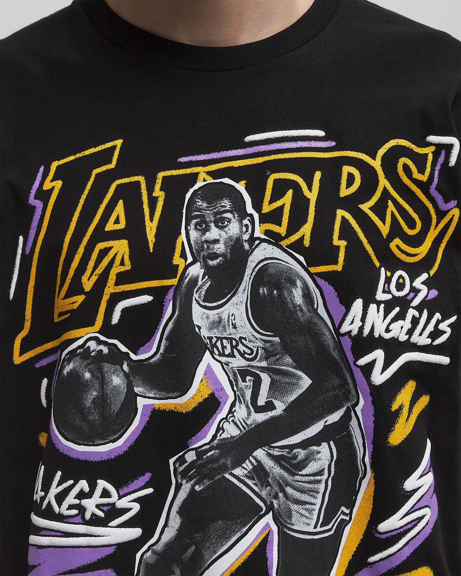 NBA CHALKED UP TEE LOS ANGELES LAKERS MAGIC JOHNSON