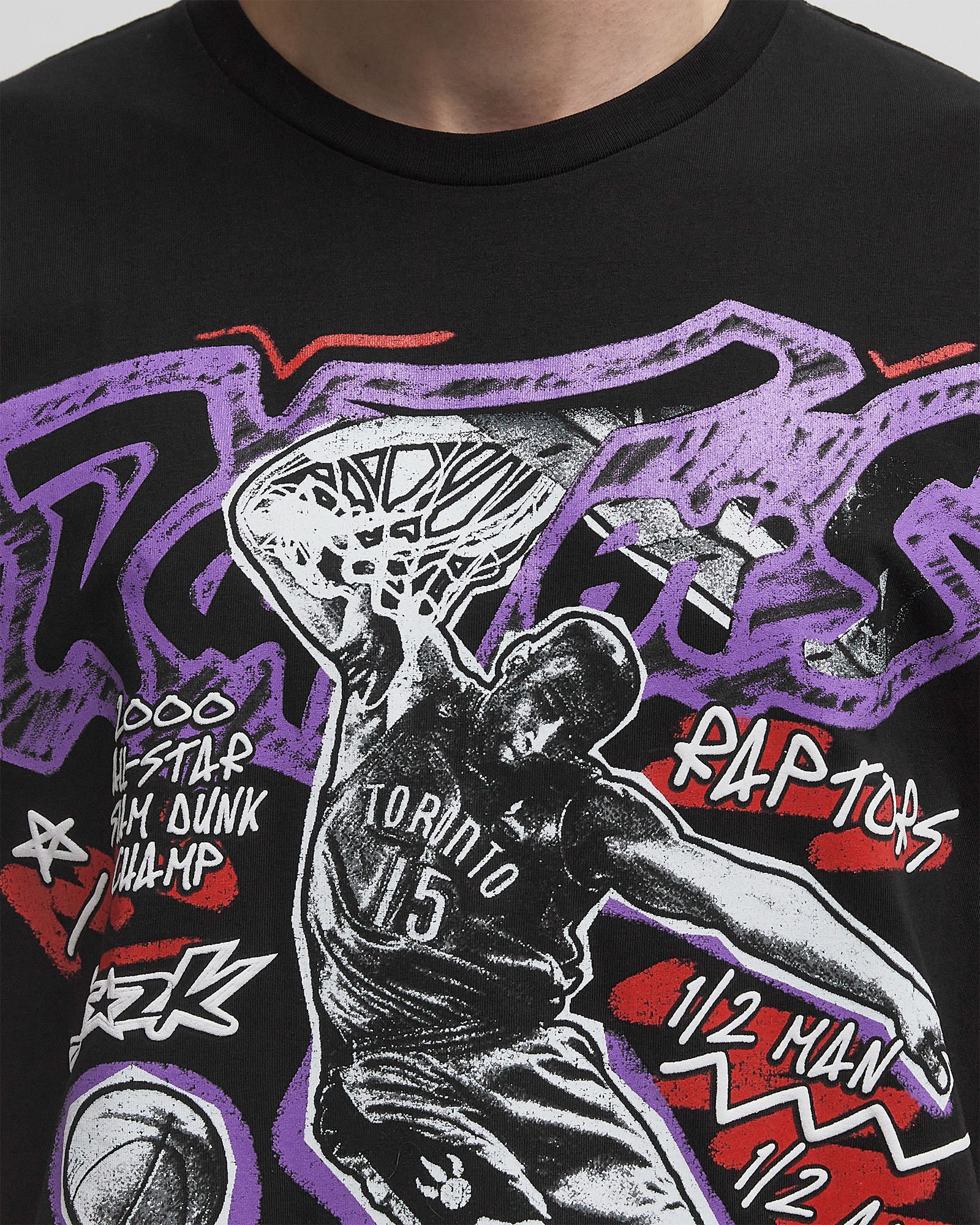 NBA CHALKED UP TEE TORONTO RAPTORS VINCE CARTER