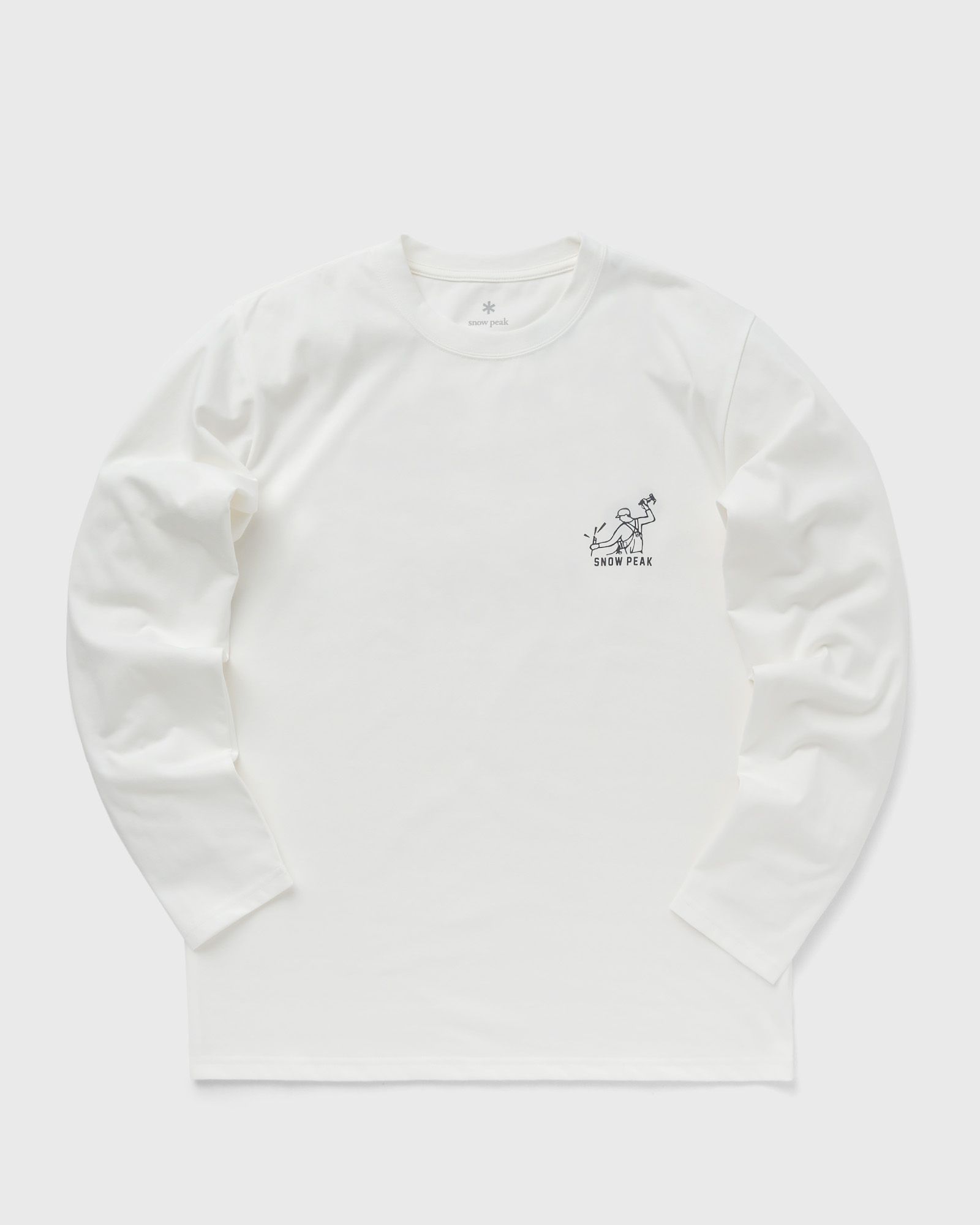 Snow Peak - foam printed l/s t shirt  men shortsleeves white in größe:m