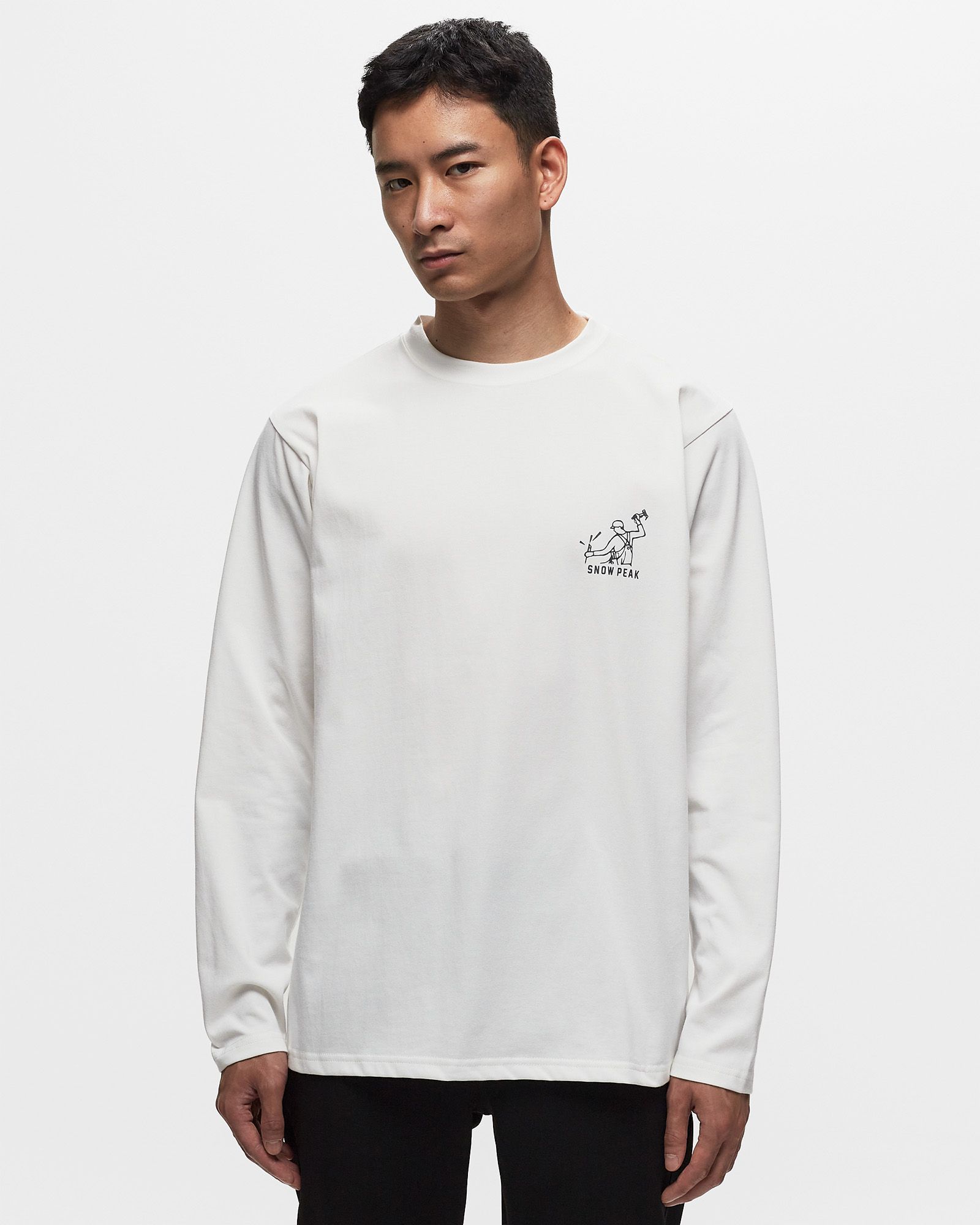 Foam Printed L/S T shirt Snow Peak