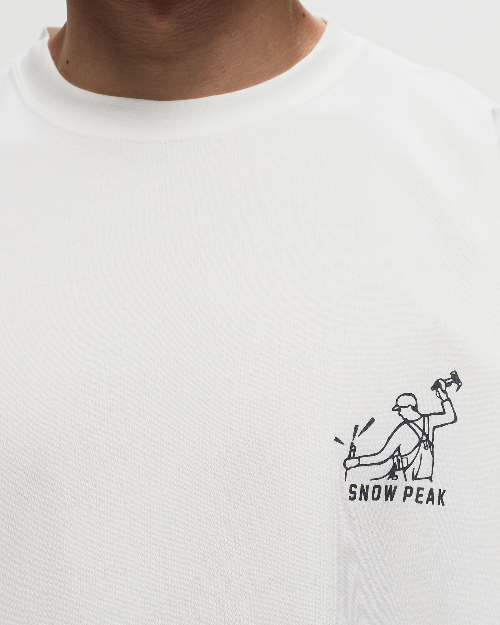 Foam Printed L/S T shirt Snow Peak