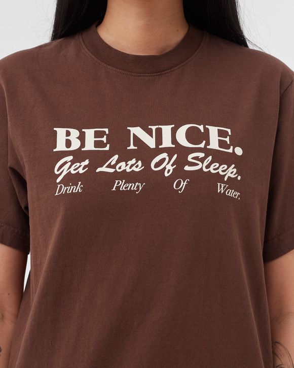 Be Nice Tee - Chocolate