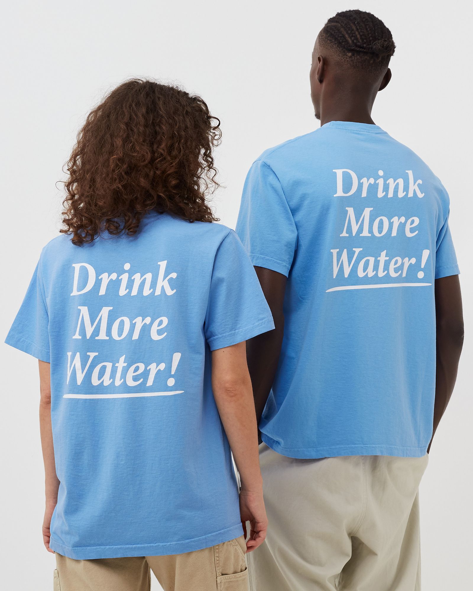 Sporty & Rich Drink More Water Tee Blue | BSTN Store