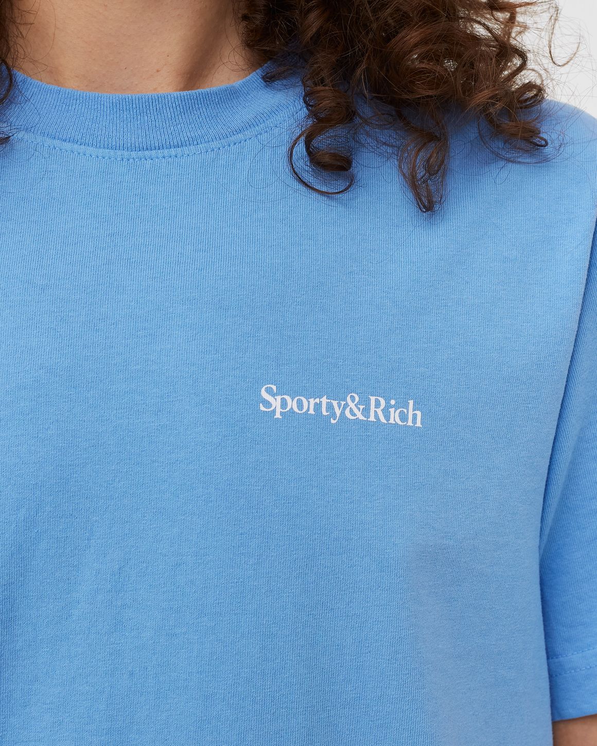 Tシャツ・カットソー Sporty & Rich Water Drink T-Shirt TS472PW Sporty & Rich Drink More Water Tee Blue | BSTN Store