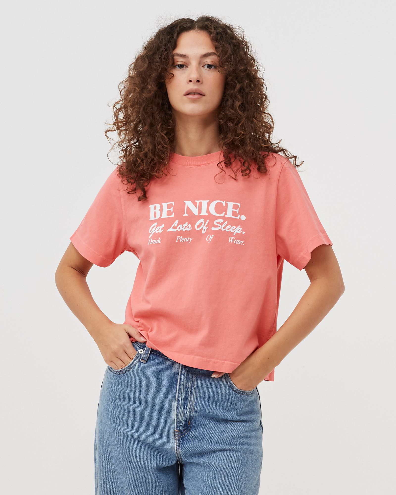 Be Nice Cropped T