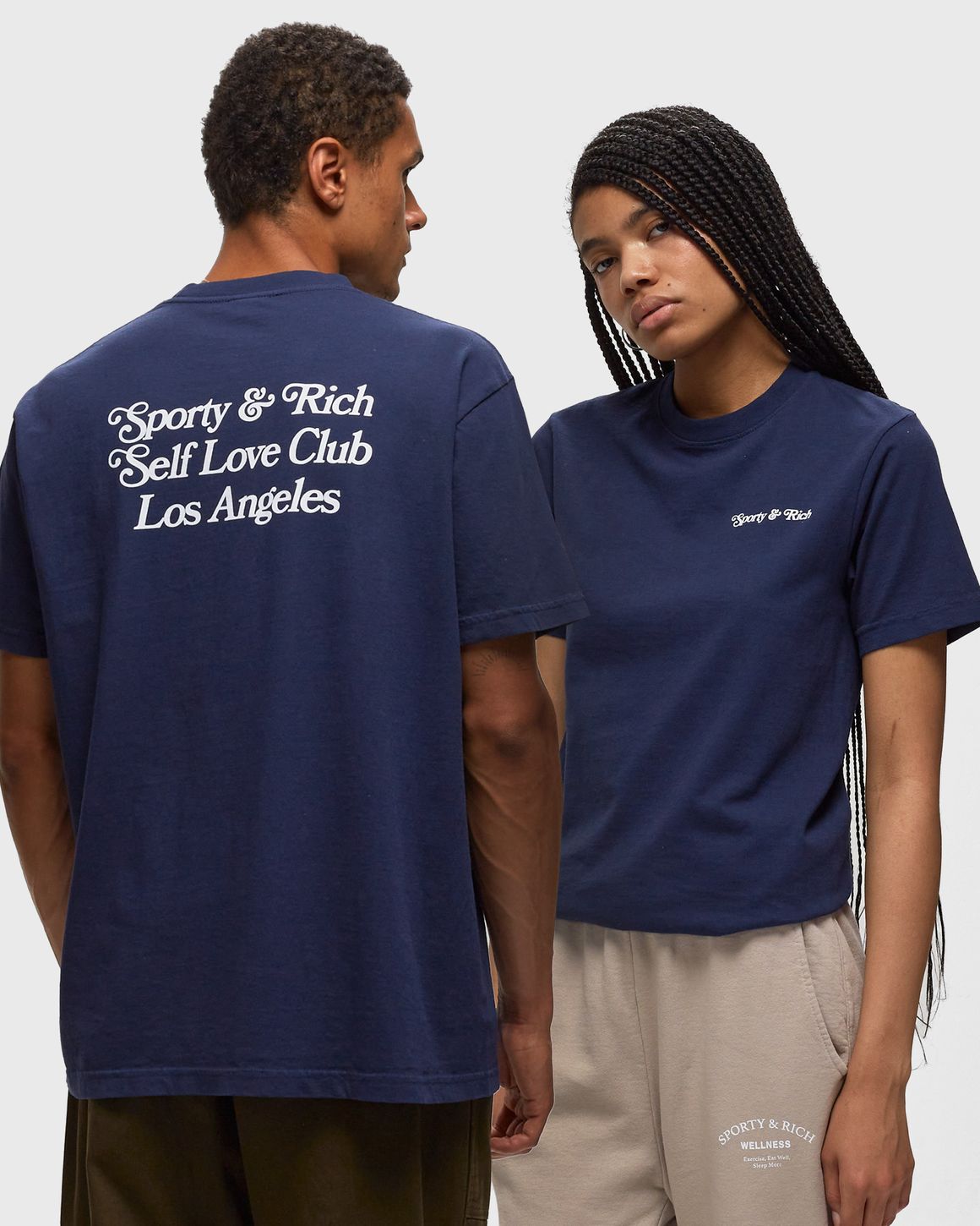 ★Sporty & Rich★LAセルフラブクラブTシャツ Sporty & Rich SELF LOVE CLUB T SHIRT Blue | BSTN Store