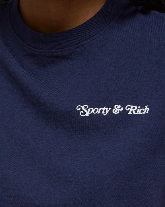 Sporty & Rich SELF LOVE CLUB T SHIRT Blue | BSTN Store