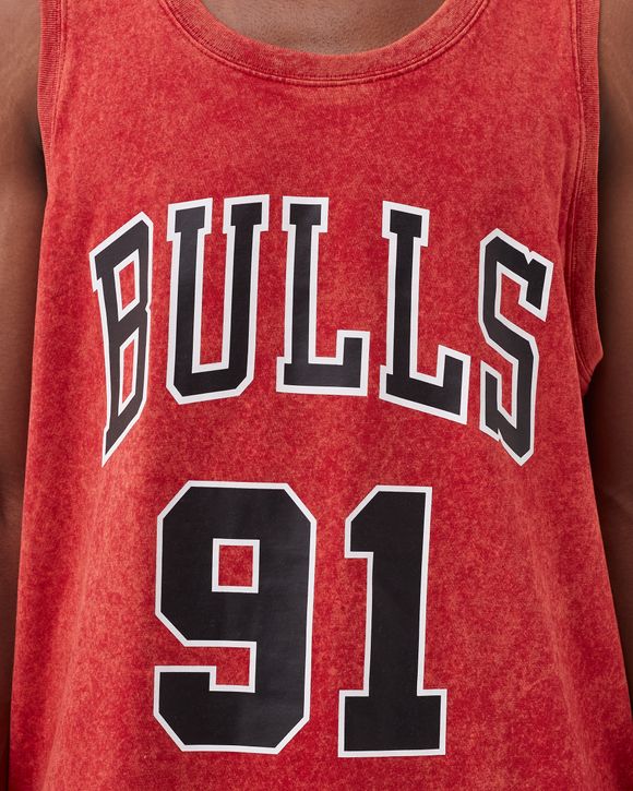 Shop ICER BRANDS MEN Chicago Bulls Tank Top Jersey GXMC698S-RED red