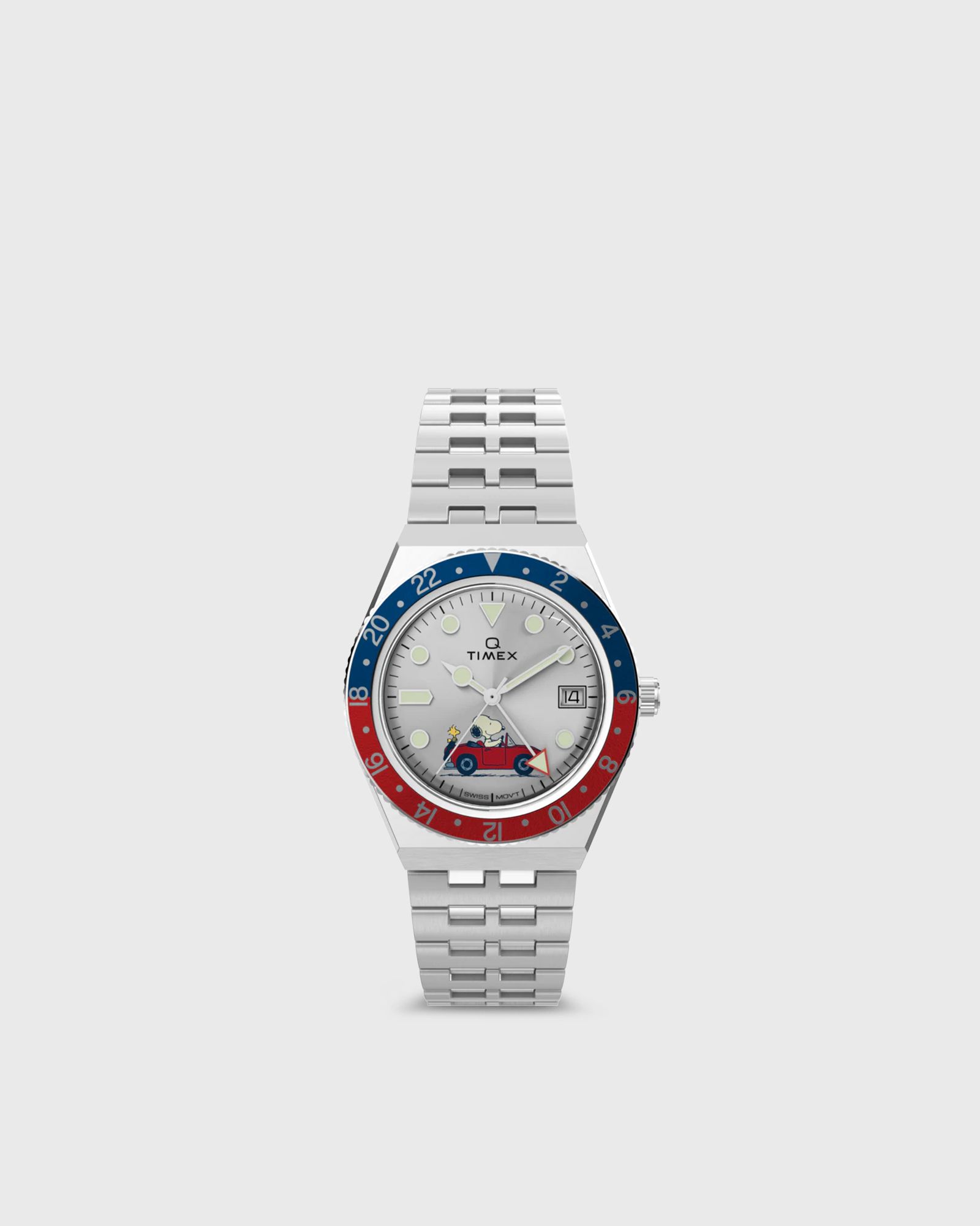 Peanuts Q GMT - Car Stainless Steel Case and Bracelet 38mm case