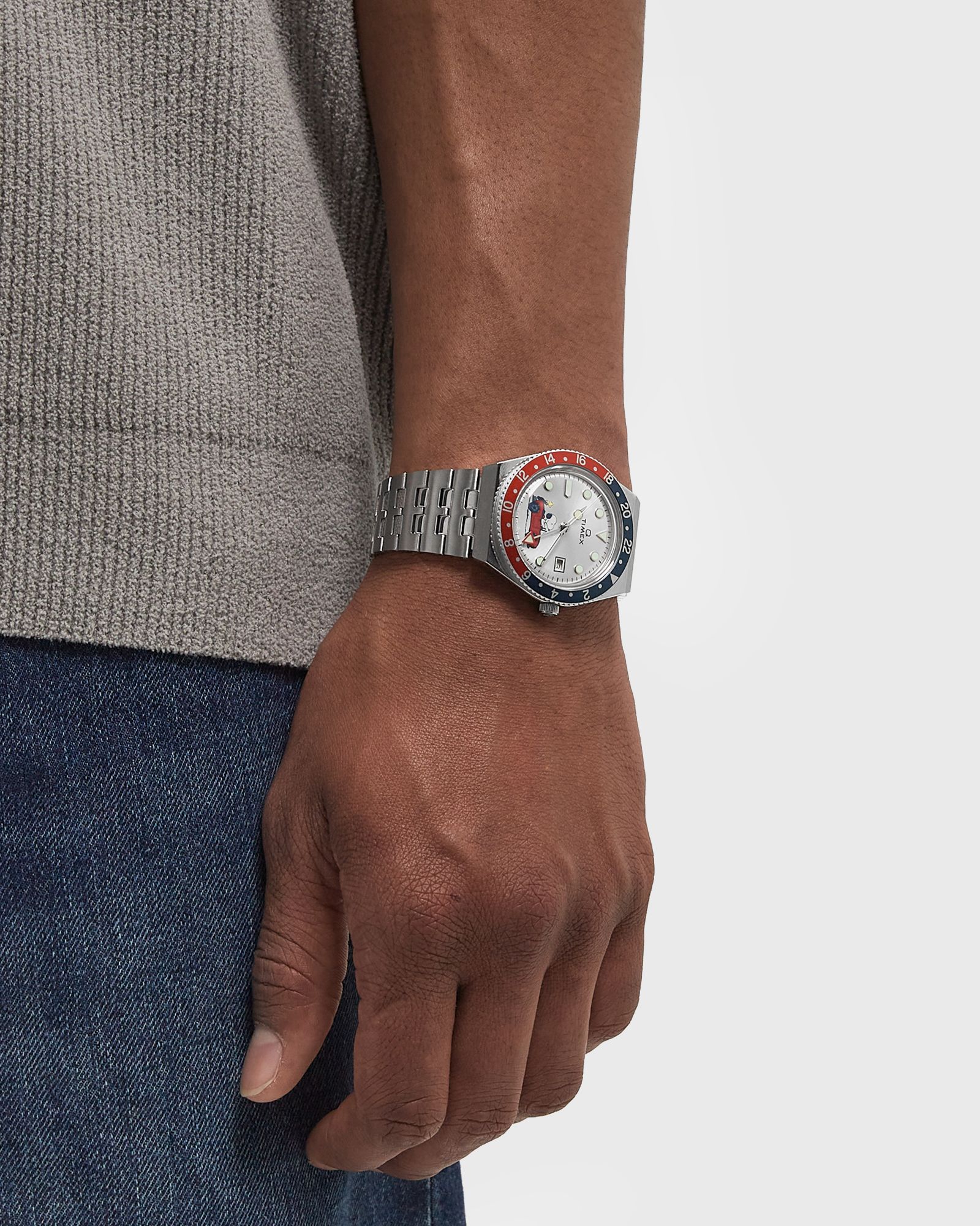 Peanuts Q GMT - Car Stainless Steel Case and Bracelet 38mm case