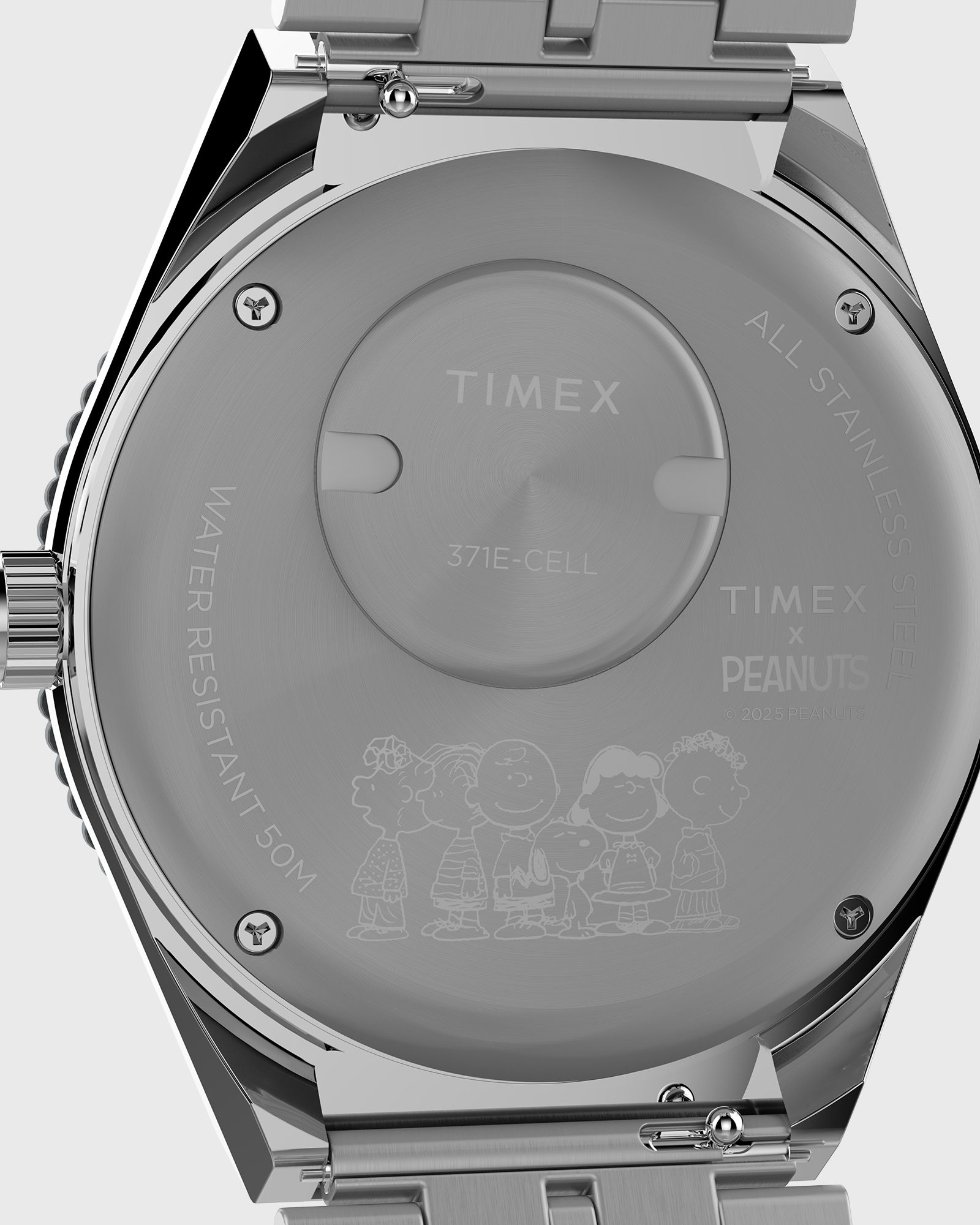 Peanuts Q GMT - Car Stainless Steel Case and Bracelet 38mm case