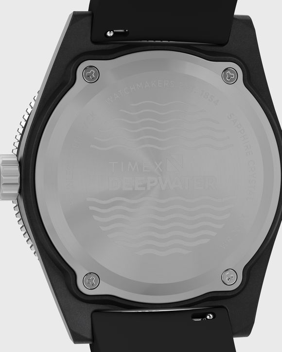 Deep Water Reef 200 Composite Black Dial Black Rubber Strap 43mm case