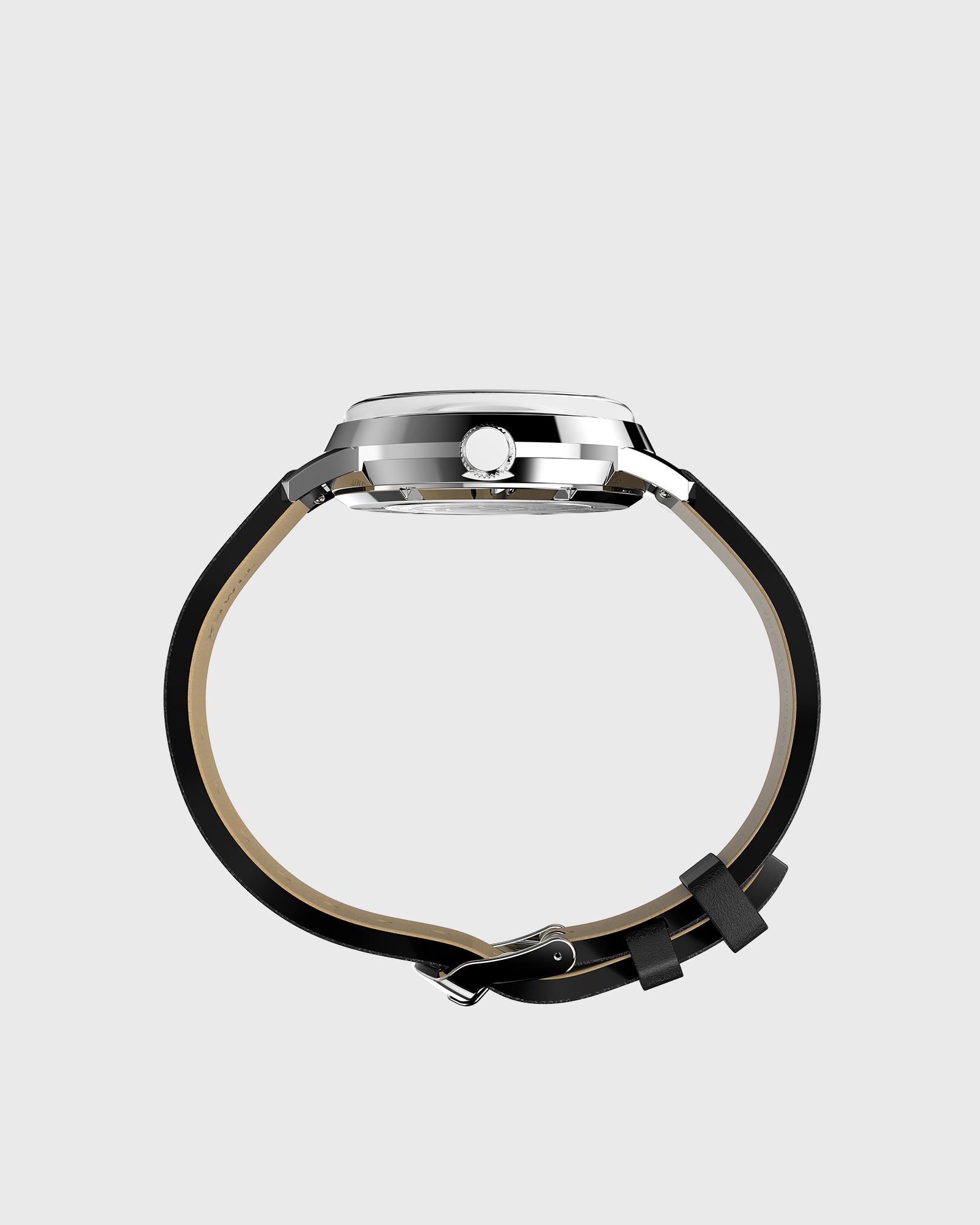 Peanuts Marlin Auto 75th Anniversary - Stainless Steel Case and Black Leather Strap 40mm case