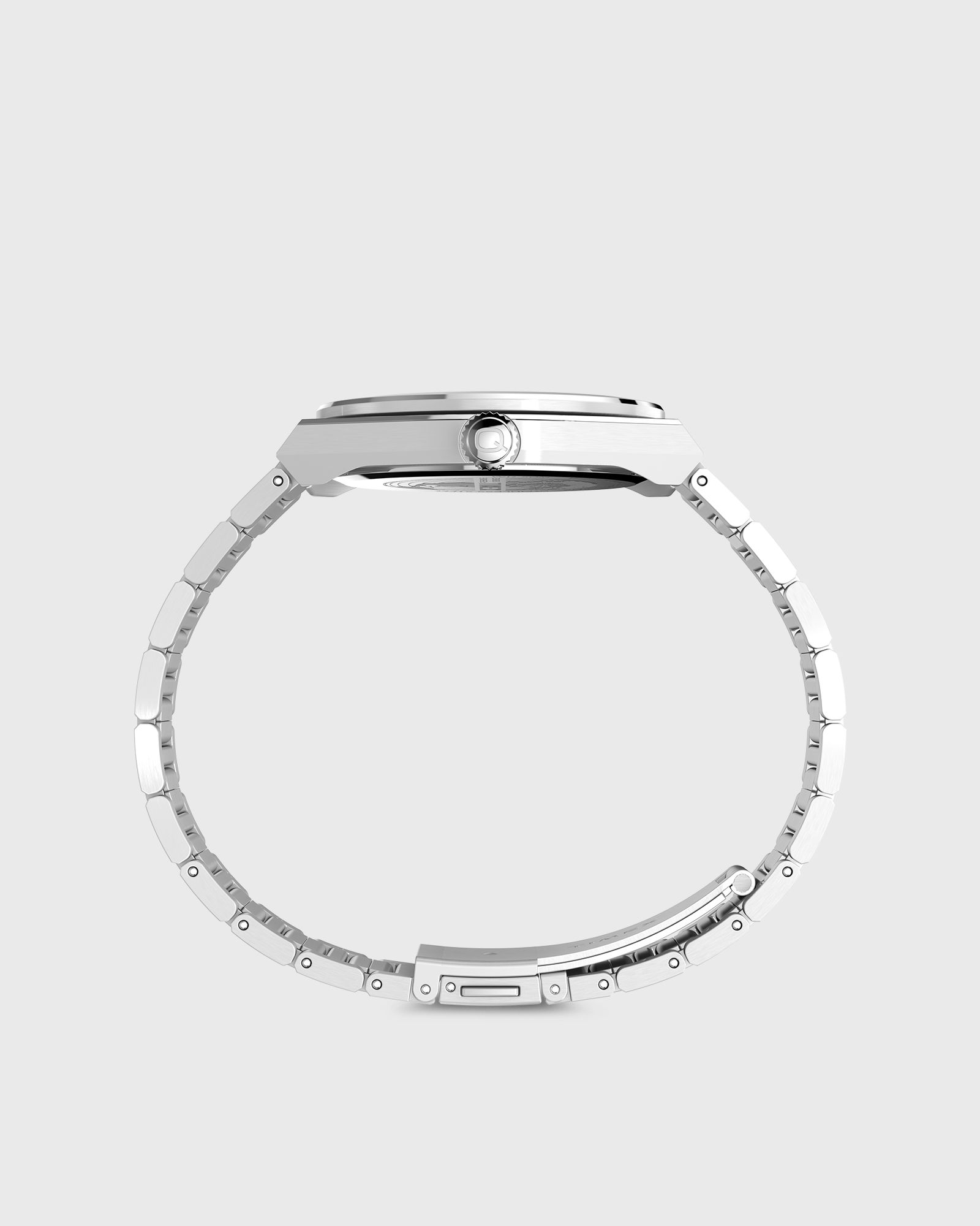 Q - Timex GMT Silver Tone Case and Bracelet 39mm case