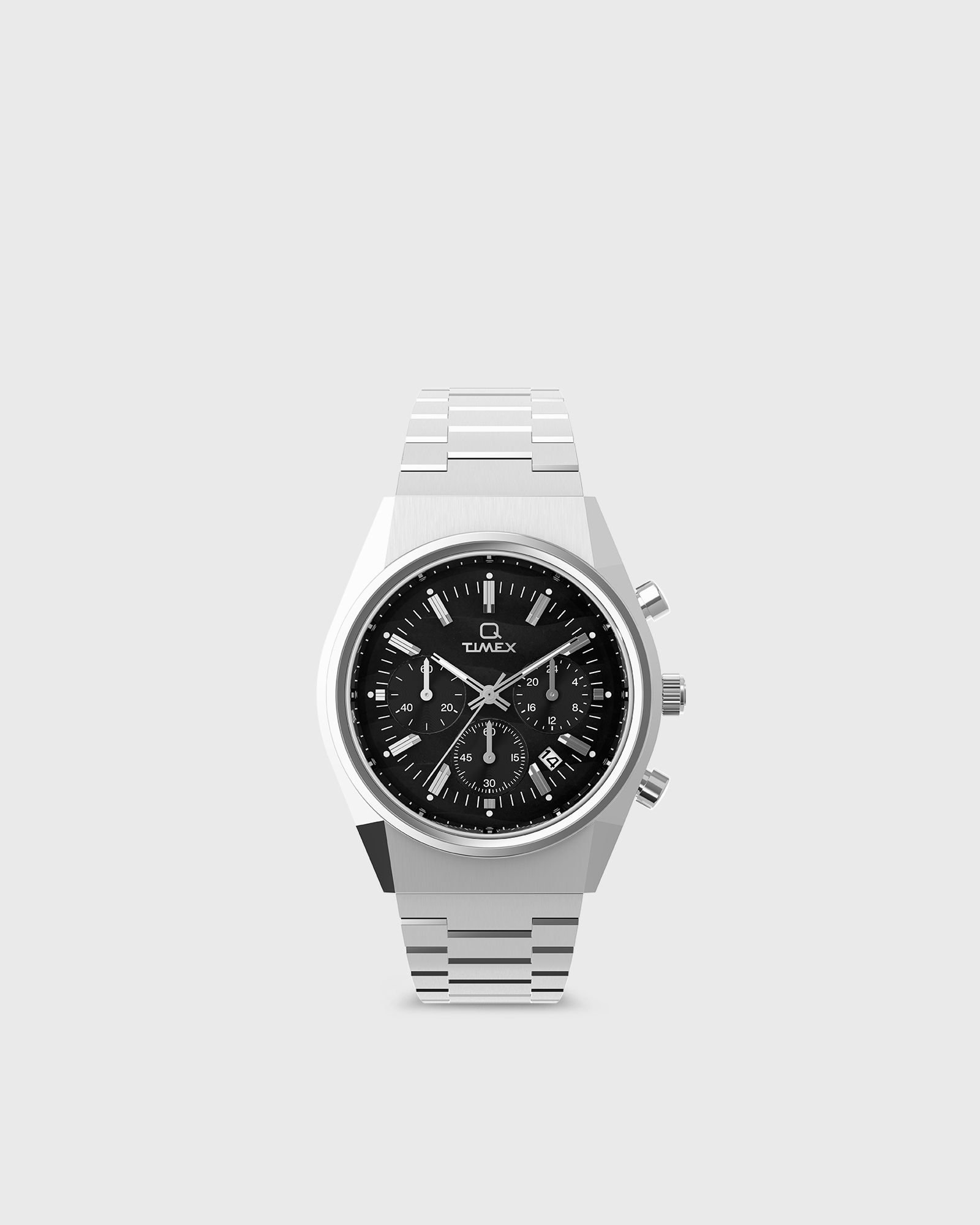 Timex Timex Q Falcon Eye Chronograph in silver