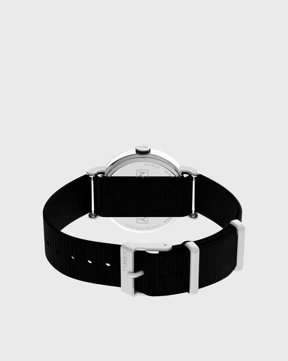 X Monopoly Weekender 37Mm Silver Tone Case Green Dial Black Strap