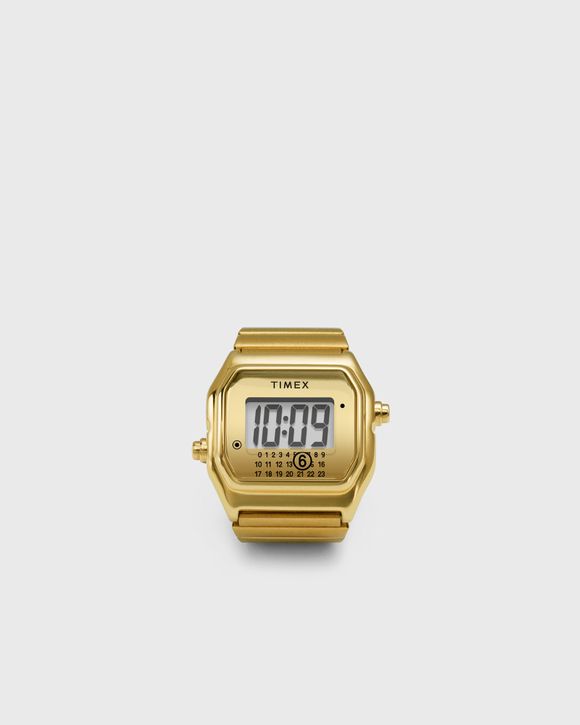 x MM6 T80 Gold-Tone Ring Watch - S/M