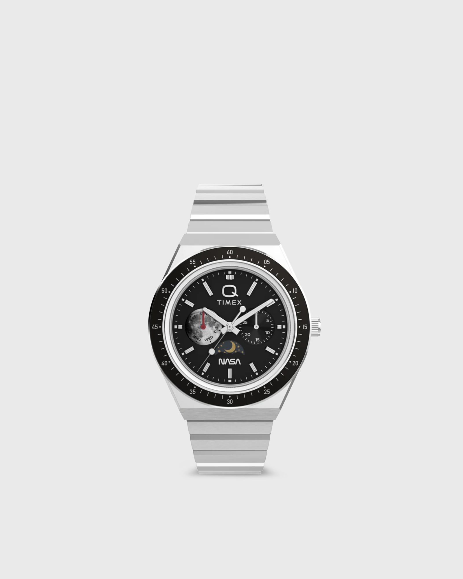 Timex Timex Q Timex x Nasa in black|silver