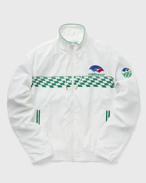 Casablanca TENNIS HORIZON SHELL SUIT TRACK JACKET White - TENNIS HORIZON