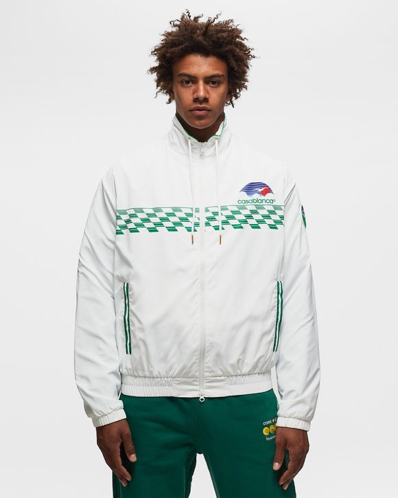 Casablanca TENNIS HORIZON SHELL SUIT TRACK JACKET White - TENNIS HORIZON