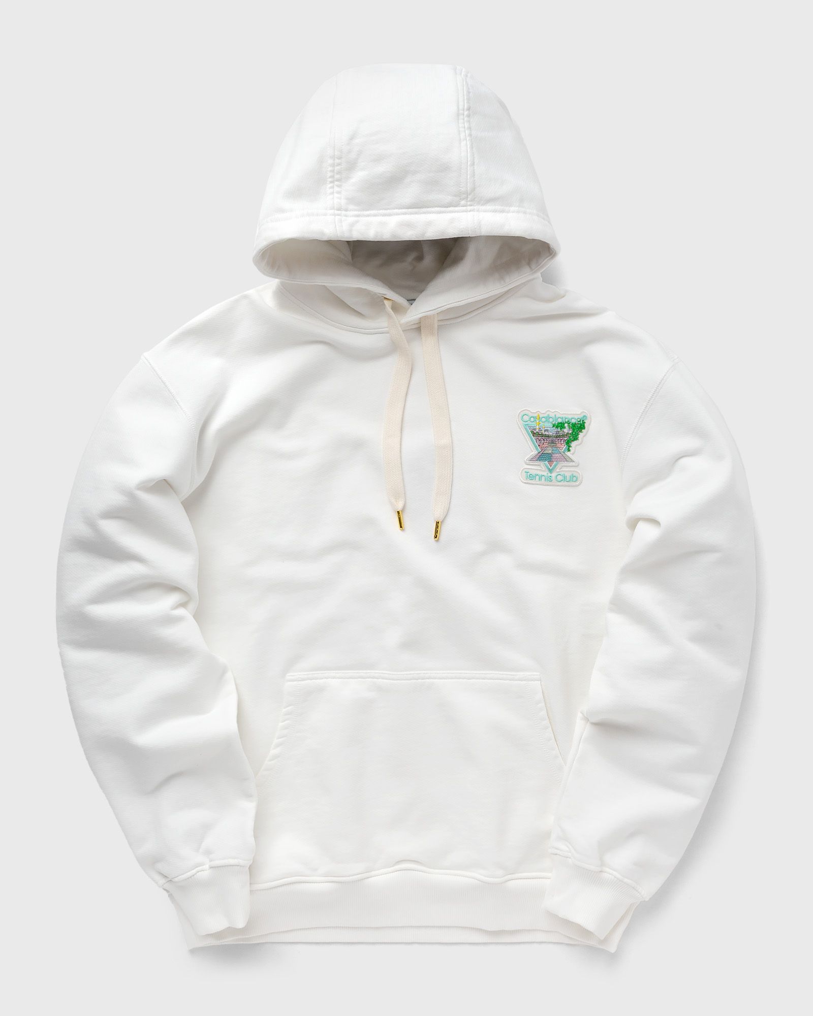 Casablanca - tennis club icon pastelle unisex hooded sweatshirt men hoodies white in größe:m