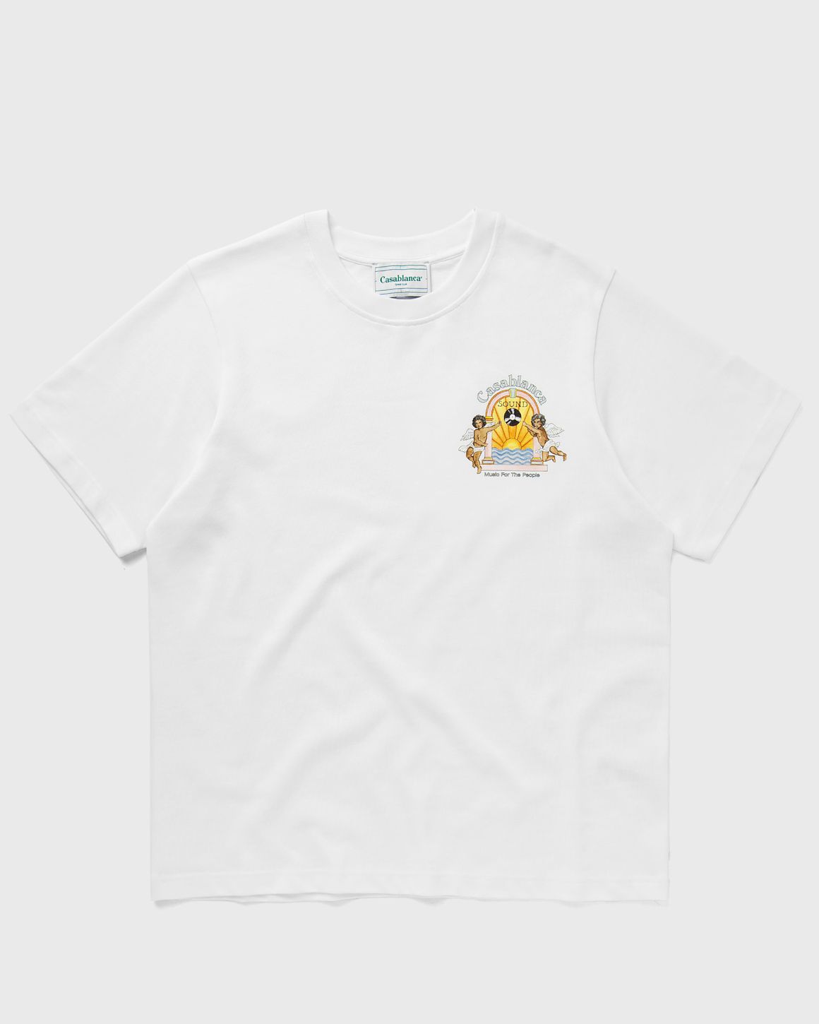 Casablanca STUDIO DE MUSIQUE PRINTED UNISEX T-SHIRT White