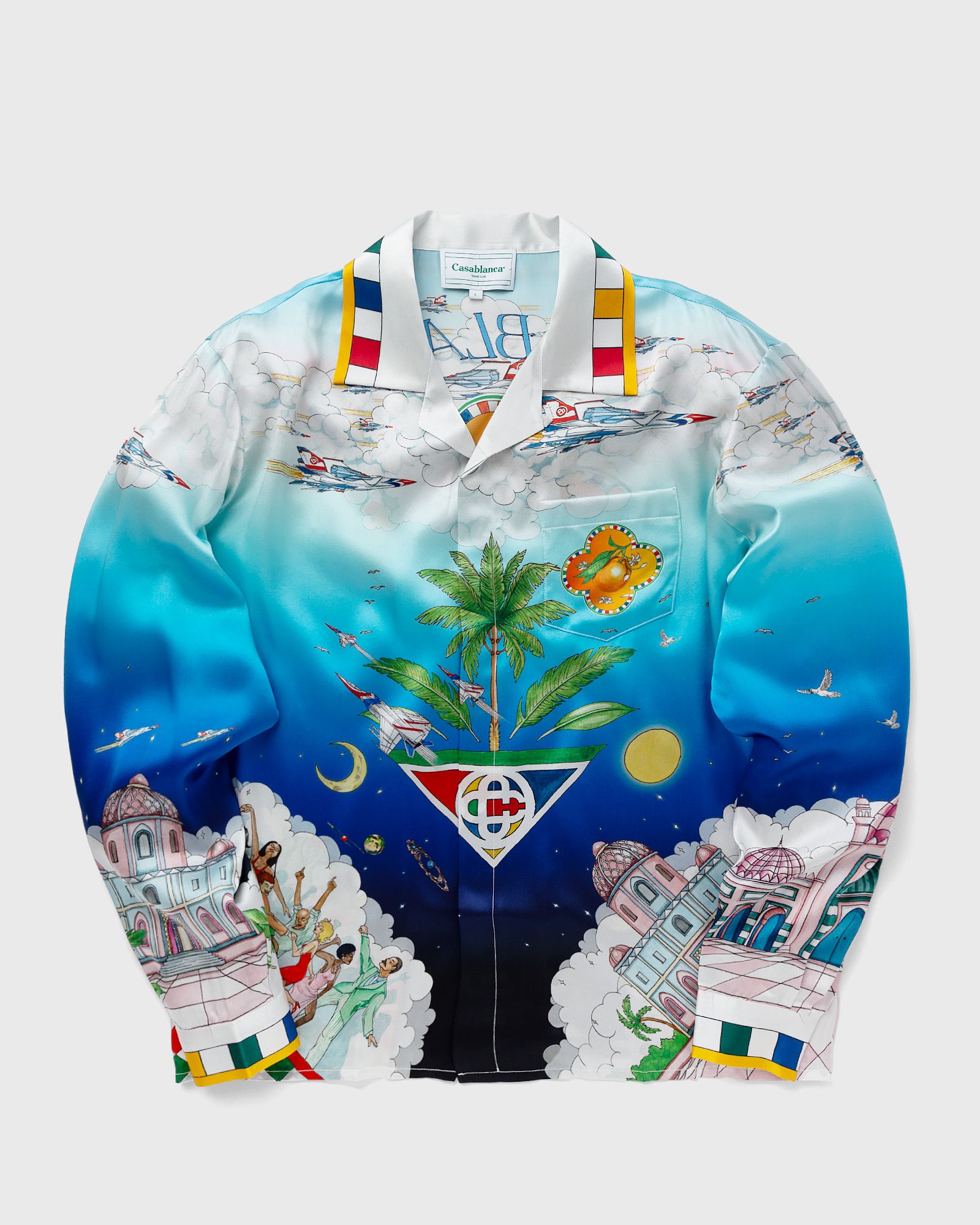 CUBAN COLLAR LONG SLEEVE SHIRT