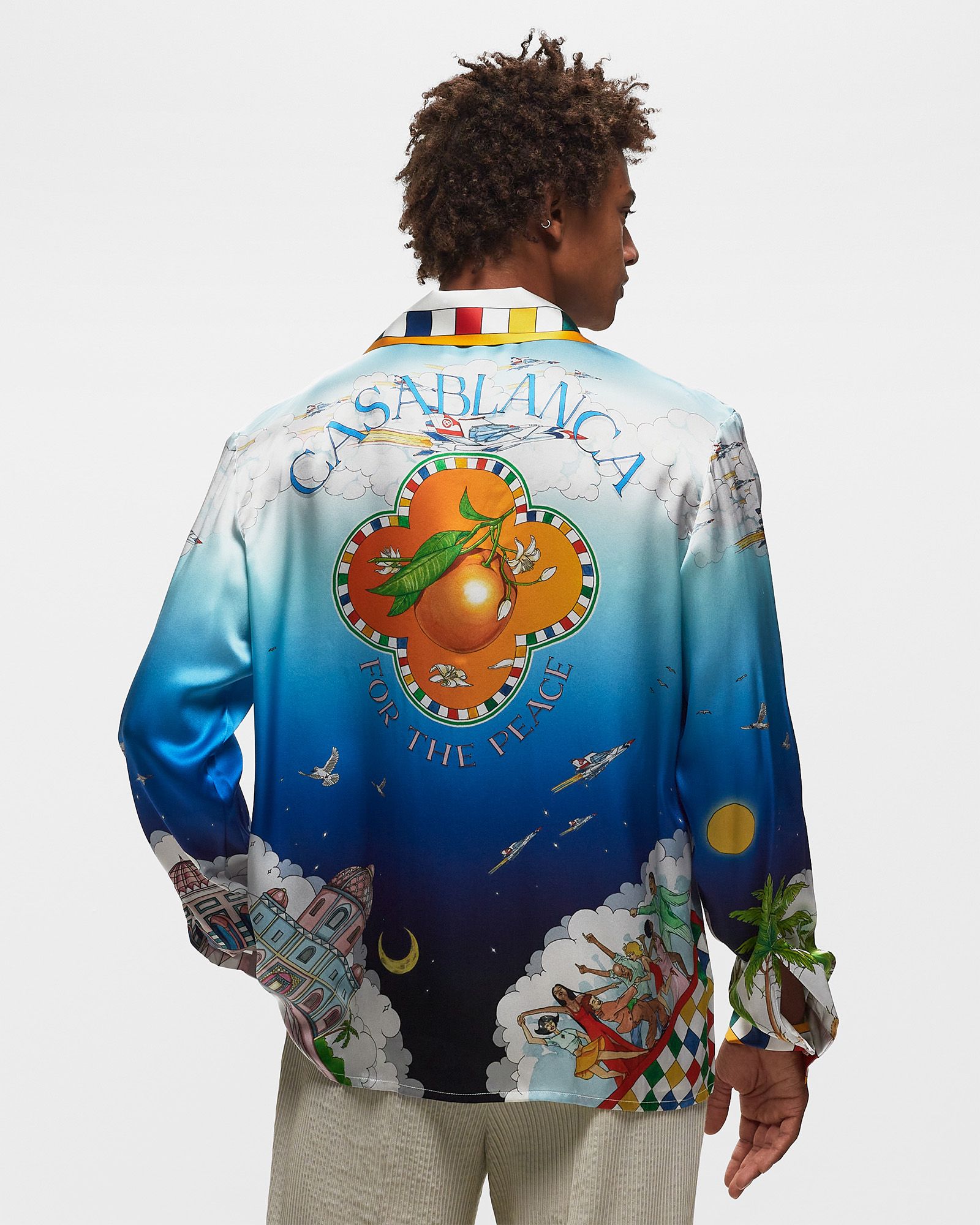 CUBAN COLLAR LONG SLEEVE SHIRT