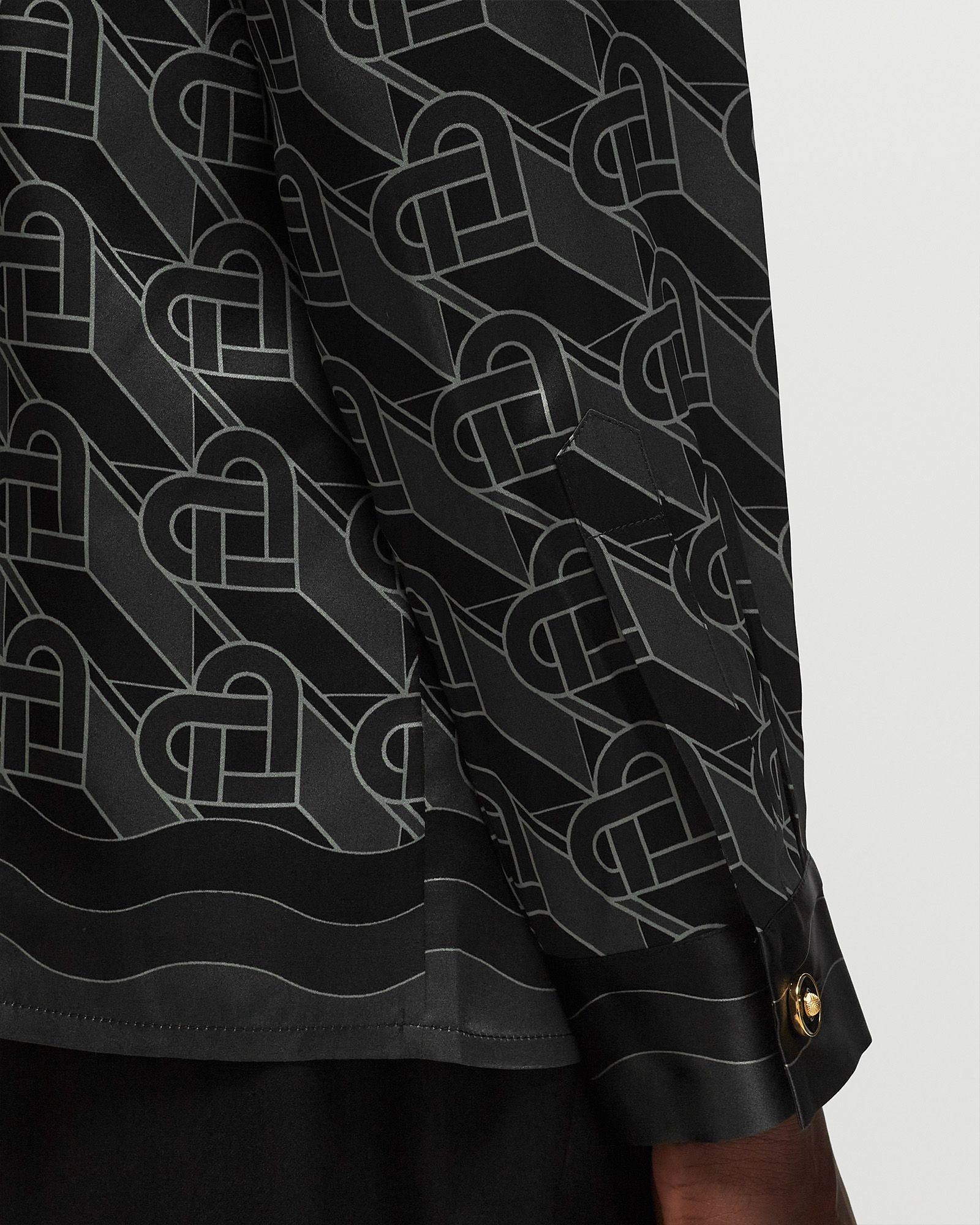 CUBAN COLLAR LONG SLEEVE SHIRT