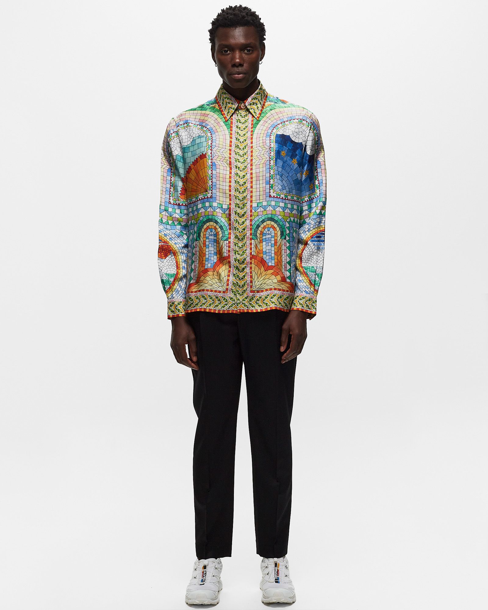 LONG SLEEVE SILK SHIRT