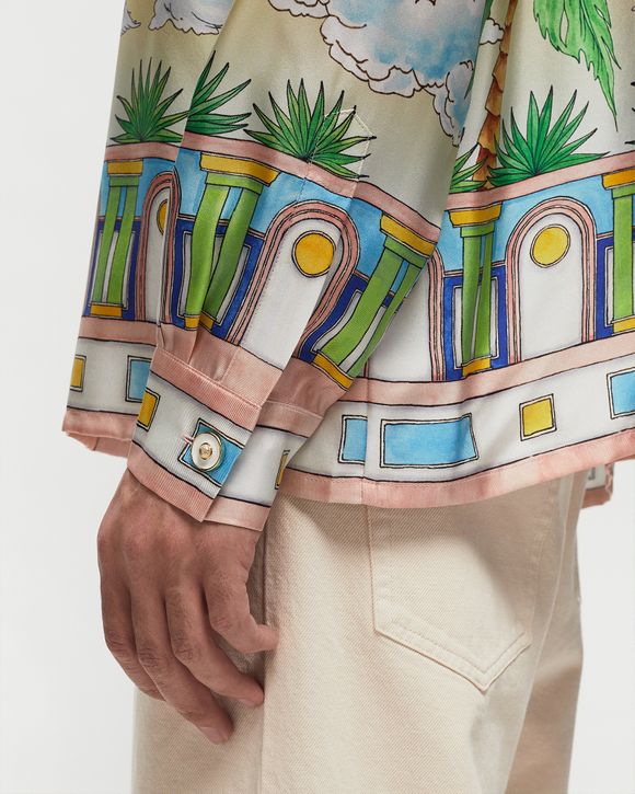 CUBAN COLLAR LONG SLEEVE SHIRT