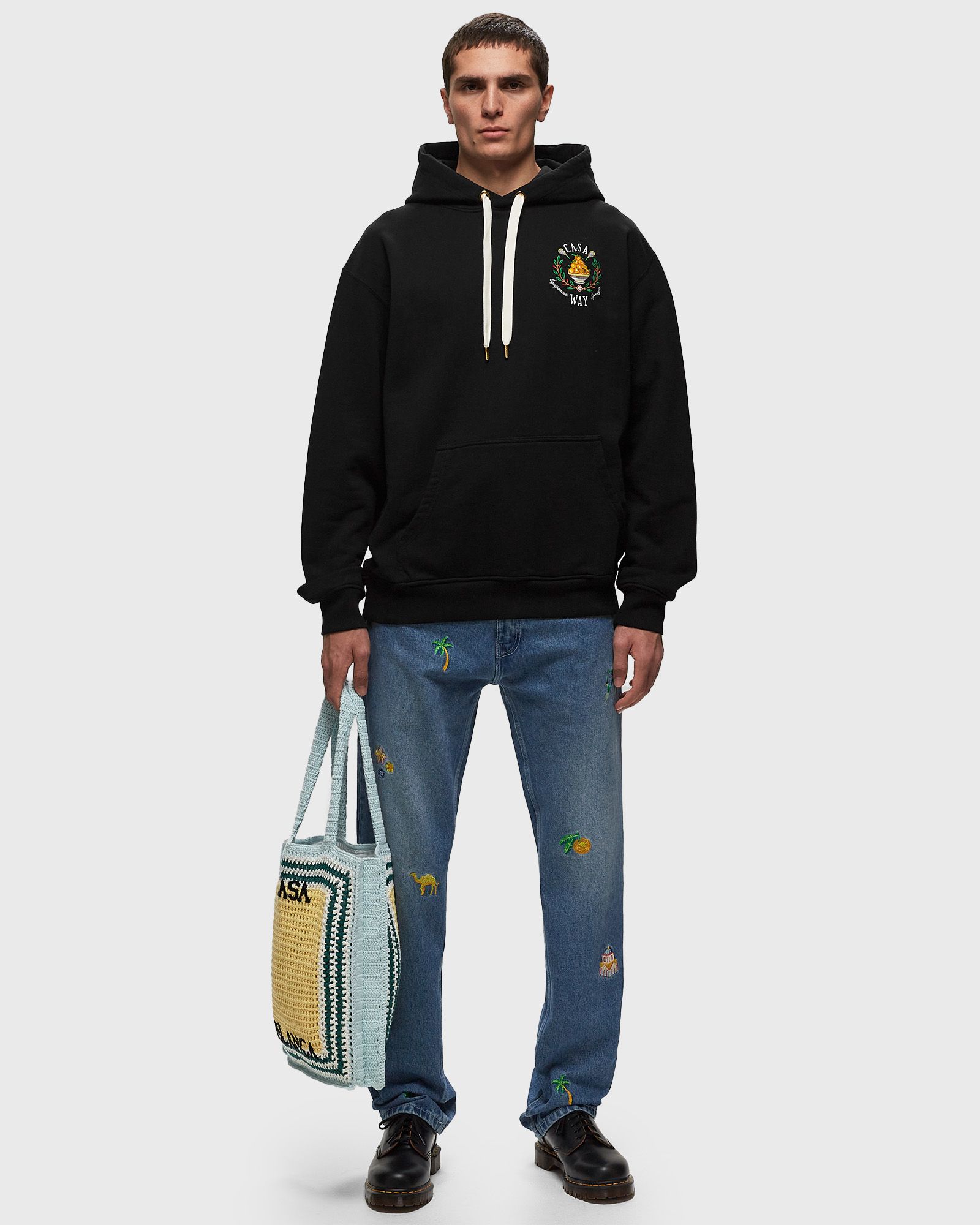 CASA WAY EMBROIDERED UNISEX HOODED SWEATSHIRT