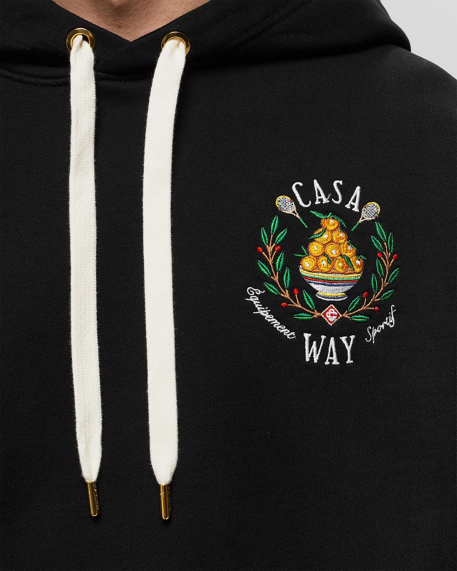 CASA WAY EMBROIDERED UNISEX HOODED SWEATSHIRT