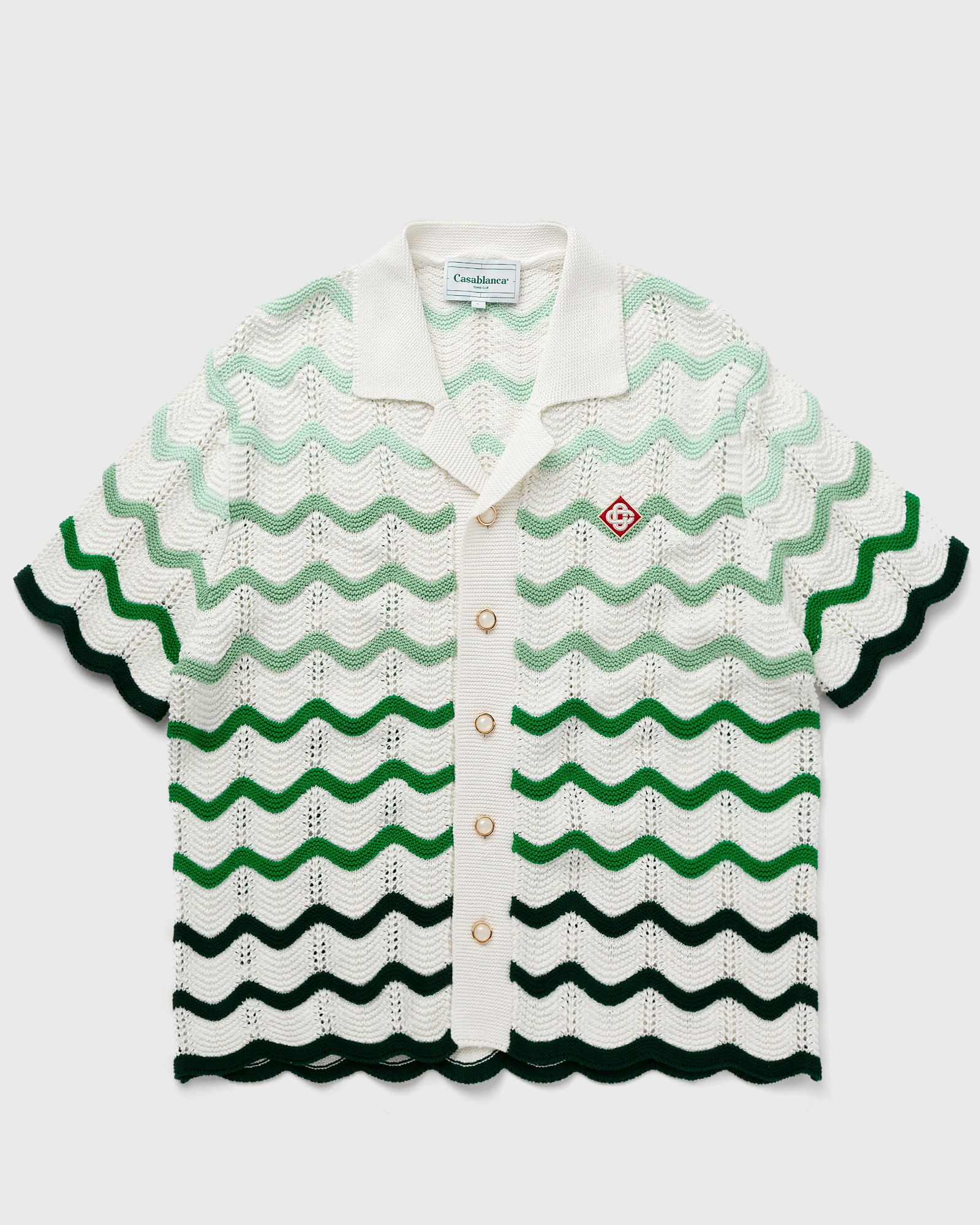 GRADIENT WAVE TEXTURE SHIRT