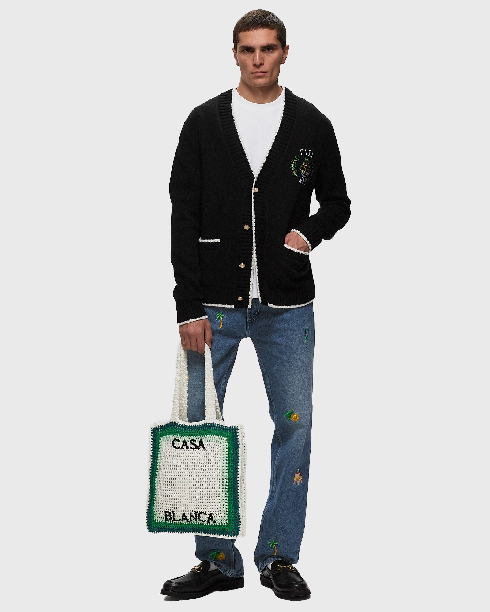 EMBROIDERED CASA WAY CARDIGAN